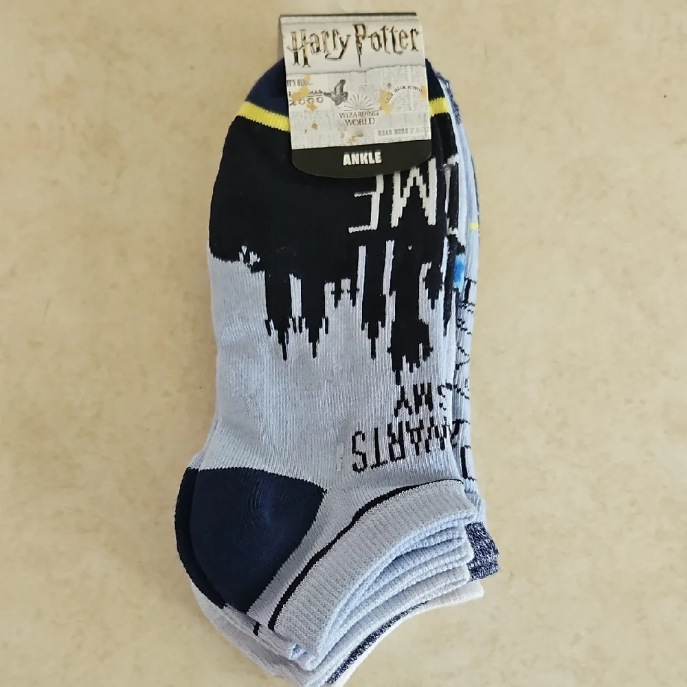 Warner Bros. Blue and Yellow Casual Socks